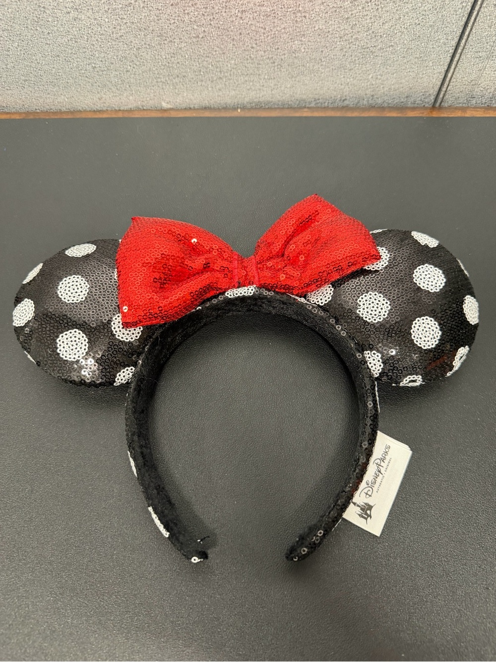 Disney Parks Minnie Mouse Ears Sequin Polka Dot Headband